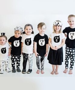 I'm 1 2 3 4 5 6 years birthday kids t shirt boys girls cotton print t shirt party short sleeve baby O-neck tshirt boy girl tops