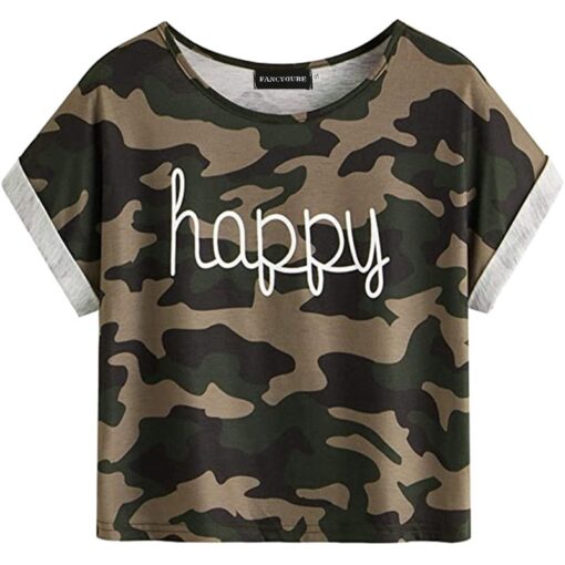 Tie Dye T-Shirts Tops Kids Casual Girls Happy Letter Printed Children tshirt 2020 Summer tshirt for woman Short Sleeve Tees
