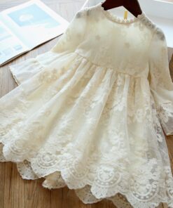 Kids dresses for Girls Christmas Clothes Half-sleeve Lace Party Costume Red Children Elegant Prom Frocks 3-8Y Girls Casual Wear