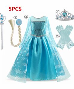 Dress for Girls Kids Christmas Dress Halloween Cosplay Costume Children Birthday Party Clothing Girls Princess Costume