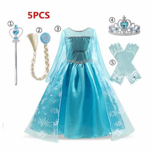 Dress for Girls Kids Christmas Dress Halloween Cosplay Costume Children Birthday Party Clothing Girls Princess Costume