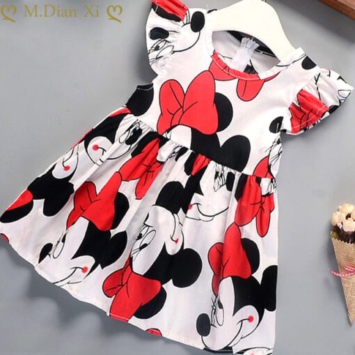 Kids Dresses Girls 2020 New Fashion Sweater Cotton Flower Shirt Short Summer T-shirt Vest Big For Maotou Beach Party Dress