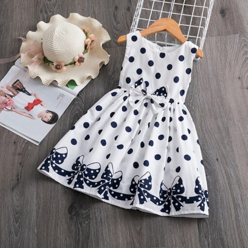 Dot Long Sleeve Dress For Girls Clothing Baby Girl Clothing Teenager School Daily Wear Kids Casual Clothes Vestido Infantil 8T