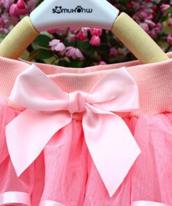 Tutu Skirt Girls Cake Tutu Pettiskirt Dance Mini Skirt Birthday Princess Ball Gown Children Kids Clothes 4 Layers Tulle Skirts