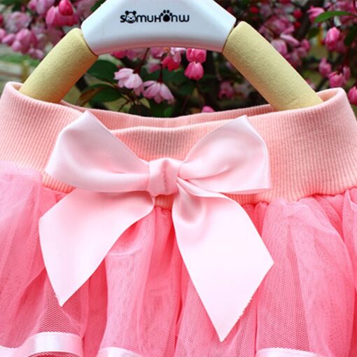 Tutu Skirt Girls Cake Tutu Pettiskirt Dance Mini Skirt Birthday Princess Ball Gown Children Kids Clothes 4 Layers Tulle Skirts