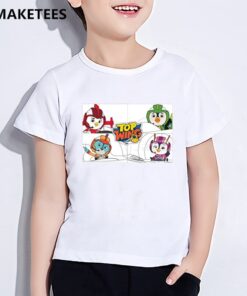 Kids Top Wing Cartoon Print Funny T-shirt Children Cute Clothes Girls & Boys Summer White Baby T shirt