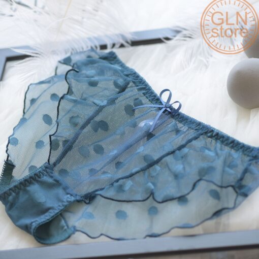 New style women underwear panties sexy mesh lace underwear briefs Japanese bow girl lace sweet low waist shorts 223