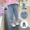 Girls Jeans for Kids spring autumn Trousers Children Jeans Kids Fashion Denim Pants Baby Boys Jean Infant Clothing XIAO LU MAO
