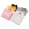 Toddler Children's Clothing TOPS Boys and Girls Autumn Winter Turtleneck Bottoming Shirt Baby Long-Sleeved T-shirt Autumn Kids