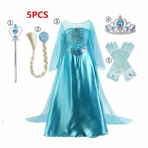 Dress for Girls Kids Christmas Dress Halloween Cosplay Costume Children Birthday Party Clothing Girls Princess Costume