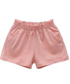 Baby Girls Shorts Kid Short Pants Casual Pants Solide Lace Cotton and Tingle Pants Summer Travel Beach Short new 2020