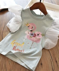 2020 3 5 6 7 8 Years Unicorn Girls T-Shirt Boys Short Sleeve Tee Tops Kids Cartoon Printing Clothes Children Birthday Party Wear