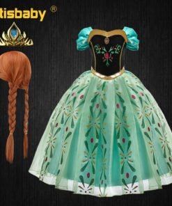 Infant Girl Christmas Dress Children's Party Anna Dress Carnival Costumes for Girls Disguise Child Elsa Anna Costume Elza Dress