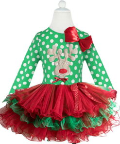 Fancy New Year Baby Girl Carnival Santa Dress For Girls Summer Mouse Christmas Children Clothing Party Tulle Kids Costume