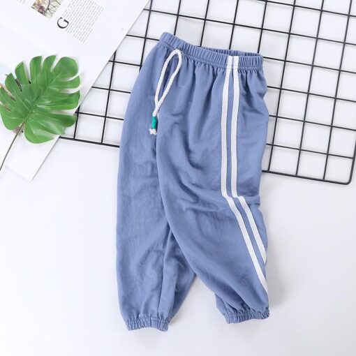 Children Summer Trousers Kid Solid Color Long Harem Pants Boys Sweatpants Toddler Bottom Baby Girl Leggings Anti-mosquito Pant