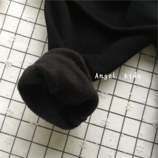 Tonytaobaby New Winter Style Baby Girl with Plush Eyes Bottom Pants Toddler Girl Winter Clothes