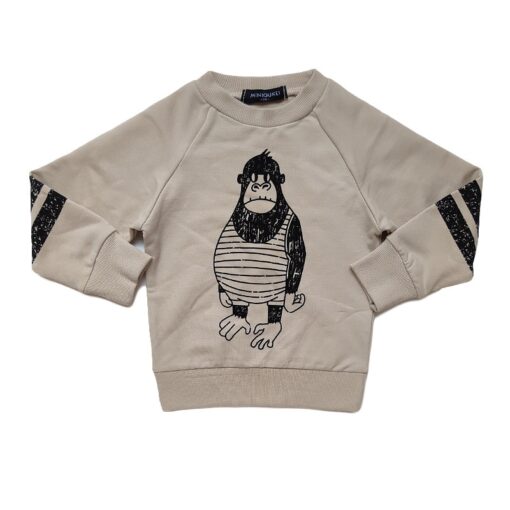 EnkeliBB Child Boys Autumn Winter Sweatshirt Fashion Brand Design Kids Long Sleeve Tops Toddler Boys Clothes For Winter Monkey
