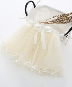 1-6T Girls Baby Ballet tutu Skirts Pink Gray Short Cake Skirt Wavy Infant Pearl children Princess tule rok Baby Skirts meisjes
