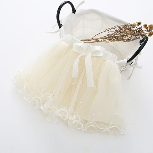 1-6T Girls Baby Ballet tutu Skirts Pink Gray Short Cake Skirt Wavy Infant Pearl children Princess tule rok Baby Skirts meisjes