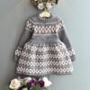 Girls Autumn Dress 2020 New Winter Baby Kids Knitted Bottoming Ladies National Jacquard Long-Sleeved Stretch Slim Sweater Dress
