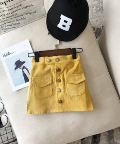 Girls autumn and winter skirts fashion Korean version of the hip skirt skirt skirt corduroy mini skirt girls skirts
