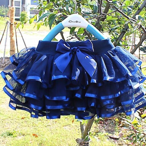 Tutu Skirt Girls Cake Tutu Pettiskirt Dance Mini Skirt Birthday Princess Ball Gown Children Kids Clothes 4 Layers Tulle Skirts