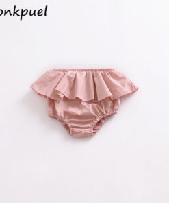 Summer Baby Girls Bloomers Newborn Diaper Cover Baby Pants with Ruffles 0-3 Years Girl Girl Shorts Bottoms Toddler Panties