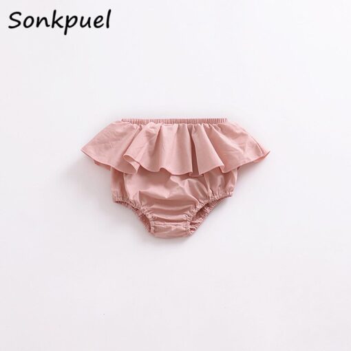 Summer Baby Girls Bloomers Newborn Diaper Cover Baby Pants with Ruffles 0-3 Years Girl Girl Shorts Bottoms Toddler Panties