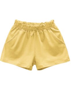Baby Girls Shorts Kid Short Pants Casual Pants Solide Lace Cotton and Tingle Pants Summer Travel Beach Short new 2020