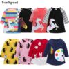 1-7 Years Kids Girl Dress Toddler Baby Long Sleeve Dresses Summer Children Clothing Girls Cotton Princess Dress Kid Tops Outfits