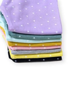 Children Girls Skinny Leggings Long Pants Polka Dots Printed Kids Spring Autumn Cotton Bottoms Dotted Elastic Trousers