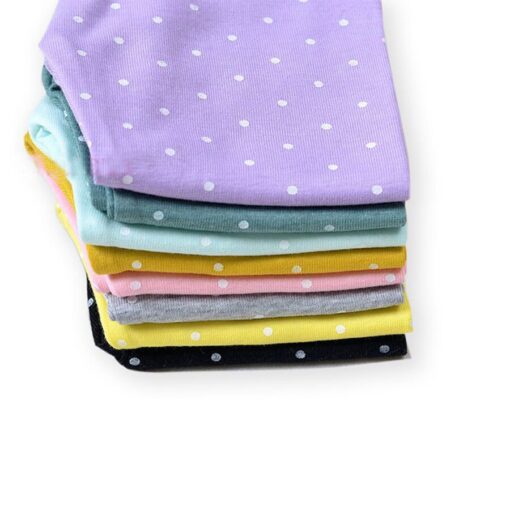 Children Girls Skinny Leggings Long Pants Polka Dots Printed Kids Spring Autumn Cotton Bottoms Dotted Elastic Trousers