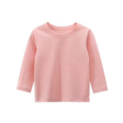 100% Cotton Long Sleeves Kids T Shirt Boys Girls Toddler Infant Baby Clothing Casual T-Shirts Tops Tees Shirt Child Clothes