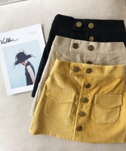 Girls autumn and winter skirts fashion Korean version of the hip skirt skirt skirt corduroy mini skirt girls skirts