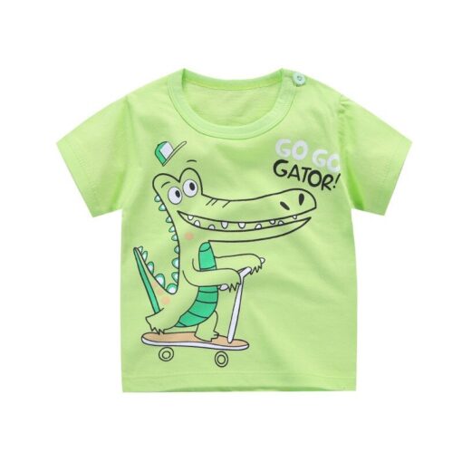 Girls 6M-5Y summer T-Shirts short sleeve Tees Kids Children Casual Cartoon Unisex cotton T-Shirts Boy baby clothes girls tops