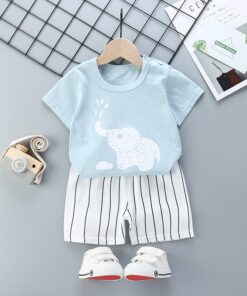 Unni-yun Casual Baby Kids Sport Clothing Plaid Lion Clothes Sets for Boys Costumes 100% Cotton Baby Clothes 6M -4 Years Old