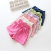 Baby Girl Shorts Kid Short Pants Casual Pants Solid Cotton Pants Summer Children Travel Beach Short Trousers