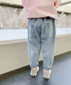 Girls Jeans for Kids spring autumn Trousers Children Jeans Kids Fashion Denim Pants Baby Boys Jean Infant Clothing XIAO LU MAO