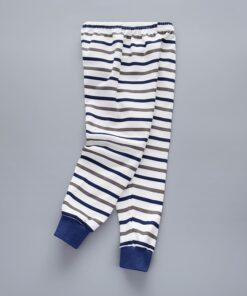 Cartoon Kids Long Pants Cotton Single Boy Cotton Trouser Striped Baby Tight Mouth Pyjama Bottoms Cotton Panties for Girl