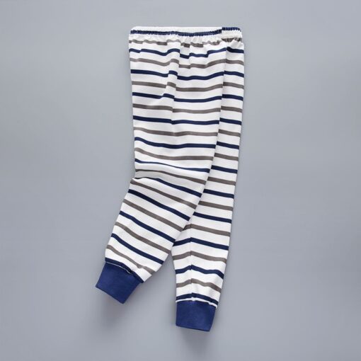 Cartoon Kids Long Pants Cotton Single Boy Cotton Trouser Striped Baby Tight Mouth Pyjama Bottoms Cotton Panties for Girl