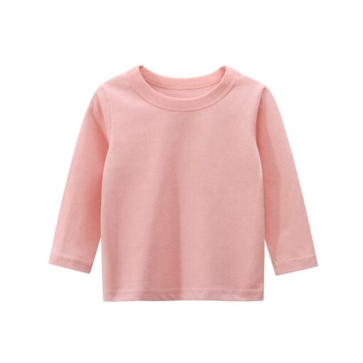 100% Cotton Long Sleeves Kids T Shirt Boys Girls Toddler Infant Baby Clothing Casual T-Shirts Tops Tees Shirt Child Clothes