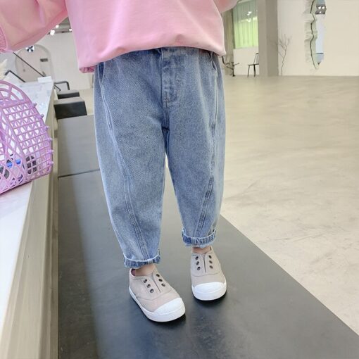 Girls Jeans for Kids spring autumn Trousers Children Jeans Kids Fashion Denim Pants Baby Boys Jean Infant Clothing XIAO LU MAO