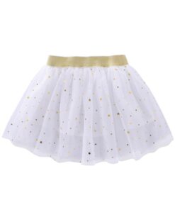2020 Fashion Kids Mesh Miniskirts Girls Princess Stars Glitter Dance Ballet Tutu Brand Sequin Party Girl Faldas Skirt Elastic