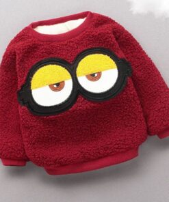 Baby Boy Girls winter Sweatshirts kids warm Pullover Clothes Children Sweatshirts Kids Girl Plus velvet thick Tops Costume