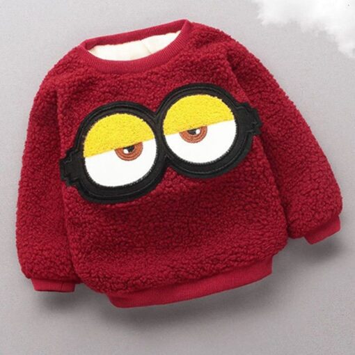 Baby Boy Girls winter Sweatshirts kids warm Pullover Clothes Children Sweatshirts Kids Girl Plus velvet thick Tops Costume