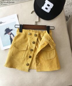 Girls autumn and winter skirts fashion Korean version of the hip skirt skirt skirt corduroy mini skirt girls skirts