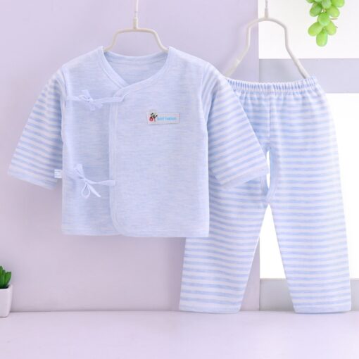 HIPAC Newborn Baby Infant Clothes Set Cotton Baby Boys Girls Tops+Pants Suits Cute Cartoon Baby Underwear All Season Style