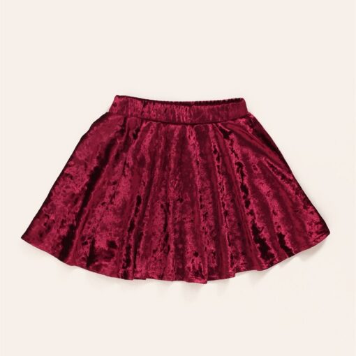 Micol Emilly Fashion Short Kilts Suede Skirts Princess Skirt for 1-7 Years Old Baby Girls Winter Autumn Spring