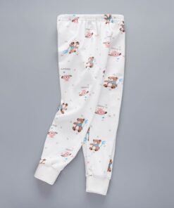 Cartoon Kids Long Pants Cotton Single Boy Cotton Trouser Striped Baby Tight Mouth Pyjama Bottoms Cotton Panties for Girl