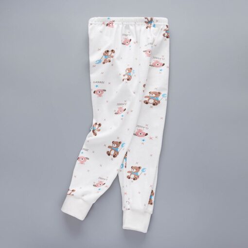 Cartoon Kids Long Pants Cotton Single Boy Cotton Trouser Striped Baby Tight Mouth Pyjama Bottoms Cotton Panties for Girl